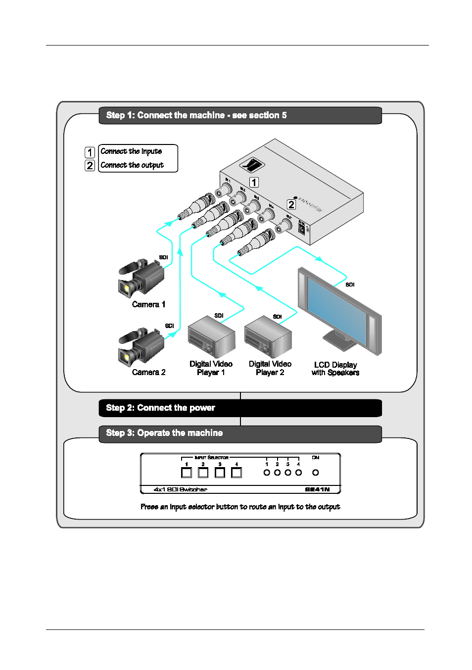 1 quick start, Quick start | Kramer Electronics 6241N User Manual | Page 4 / 10