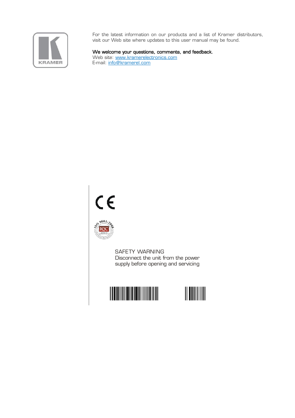Kramer Electronics SID-X1N User Manual | Page 23 / 23