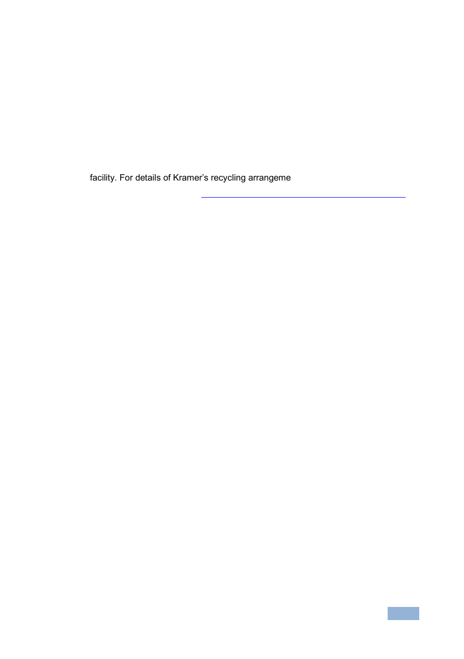 3 recycling kramer products, Recycling kramer products | Kramer Electronics SID-X3N User Manual | Page 7 / 22