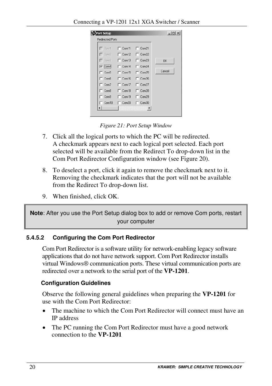Kramer Electronics VP-1201 User Manual | Page 24 / 50