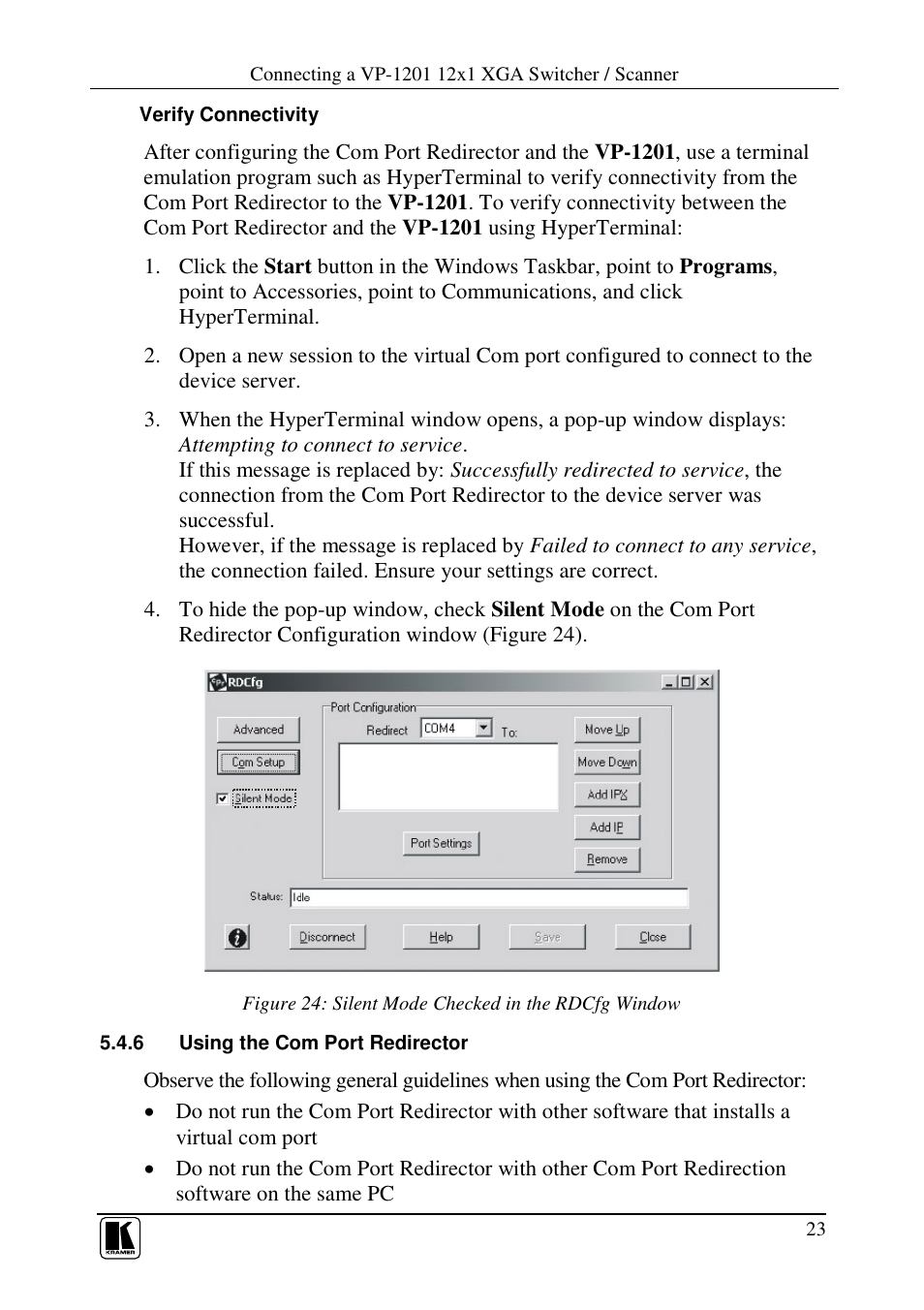 Kramer Electronics VP-1201 User Manual | Page 27 / 50
