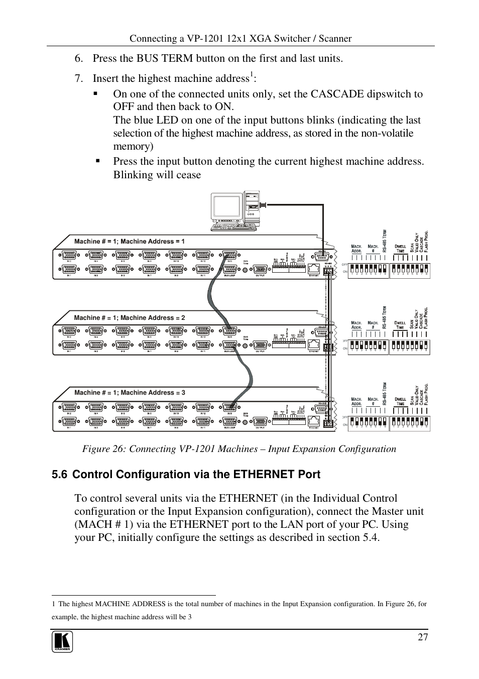 Kramer Electronics VP-1201 User Manual | Page 31 / 50