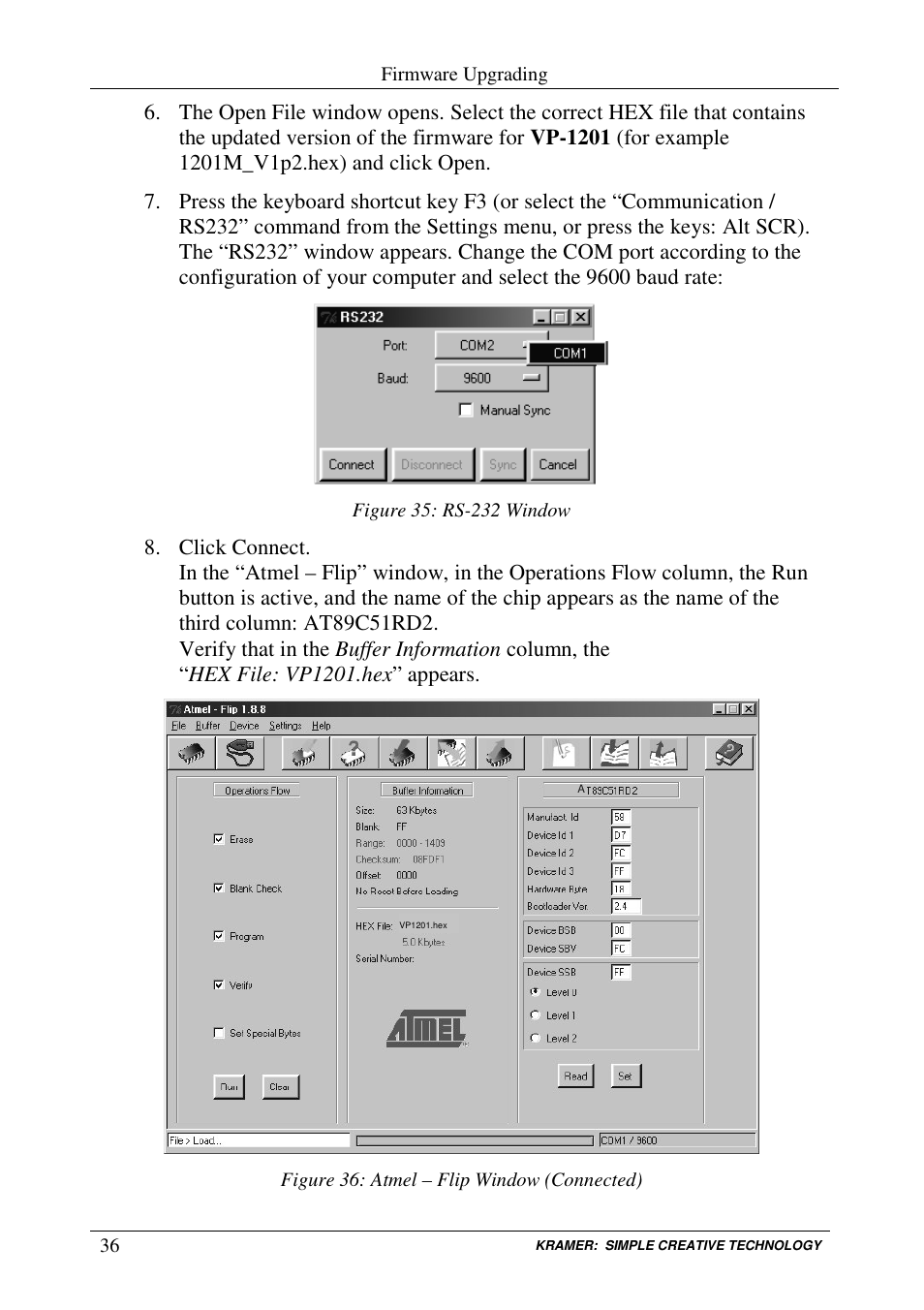 Kramer Electronics VP-1201 User Manual | Page 40 / 50