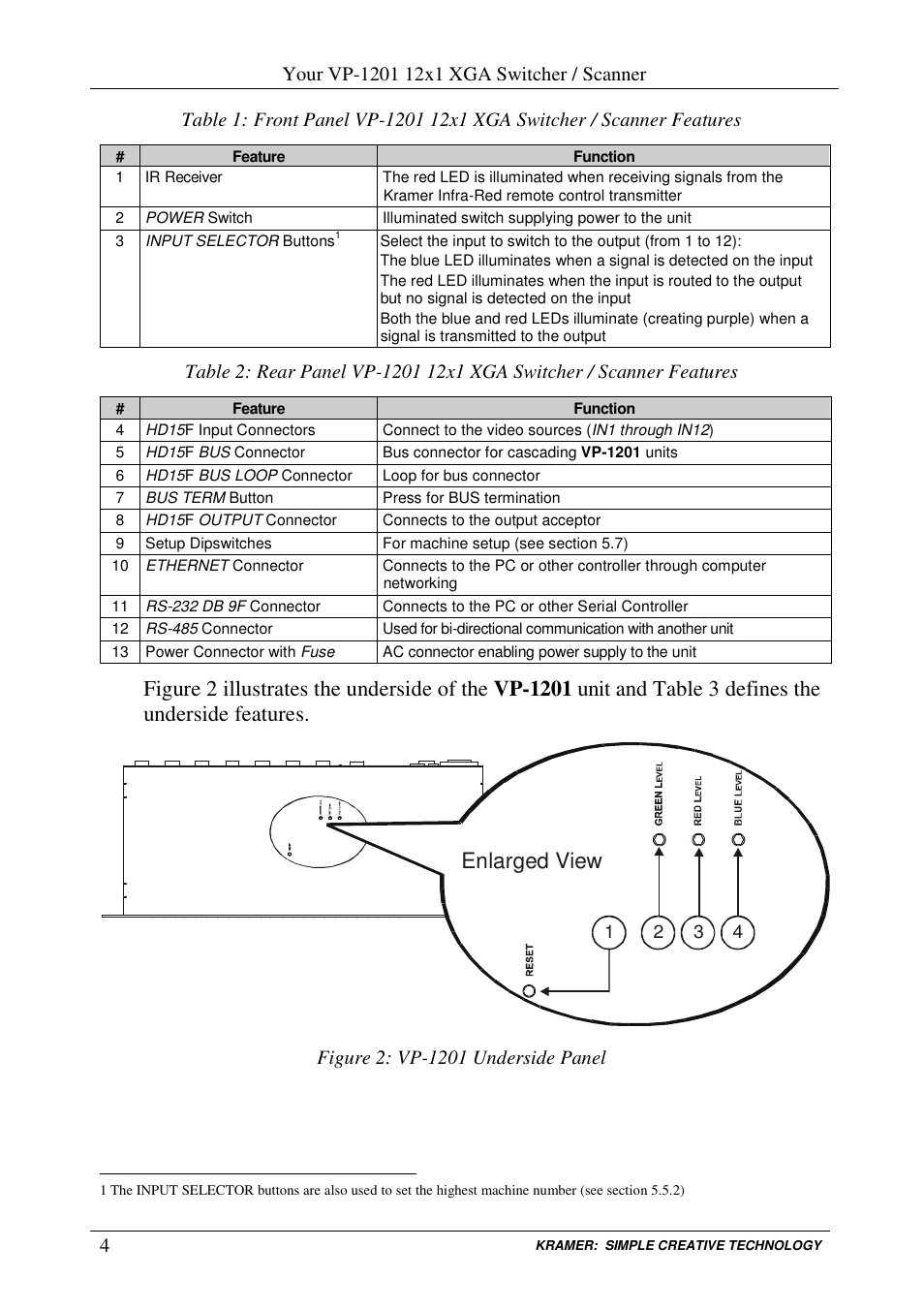 Kramer Electronics VP-1201 User Manual | Page 8 / 50