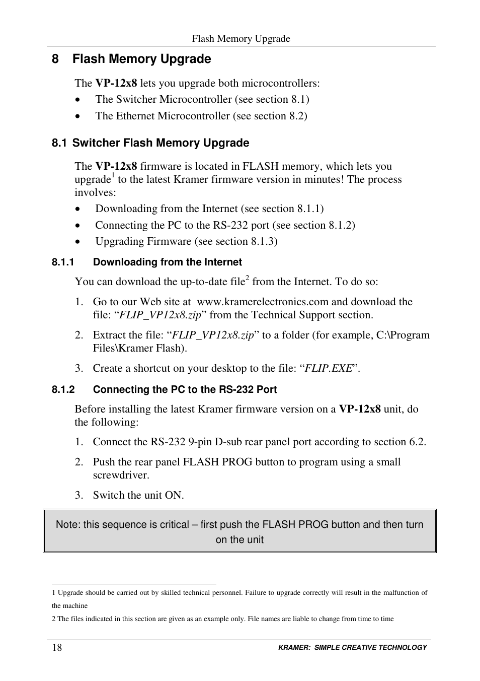 Kramer Electronics VP-12x8 User Manual | Page 21 / 34