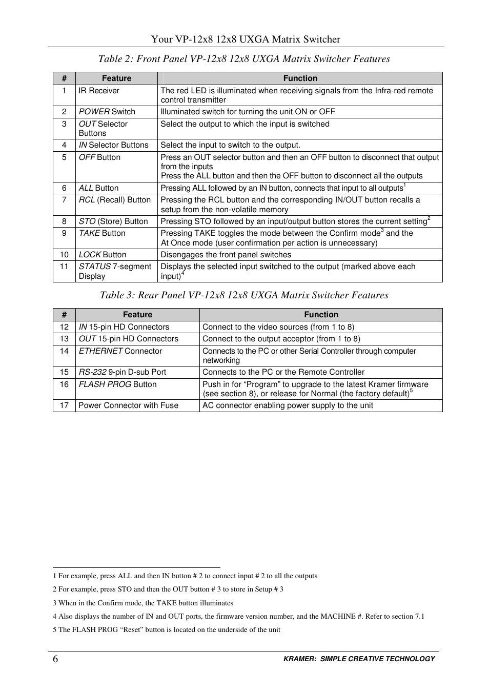 Kramer Electronics VP-12x8 User Manual | Page 9 / 34