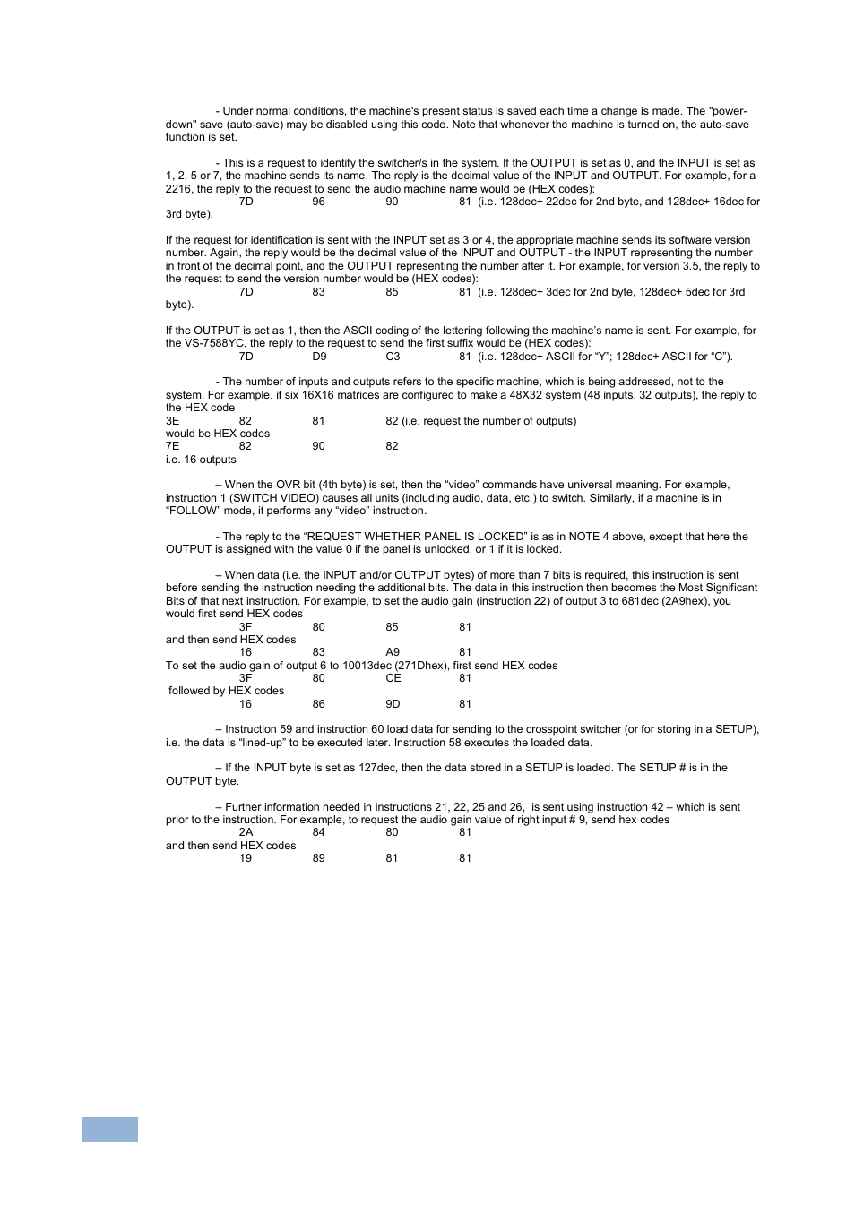 Kramer Electronics VP-1608 User Manual | Page 44 / 46