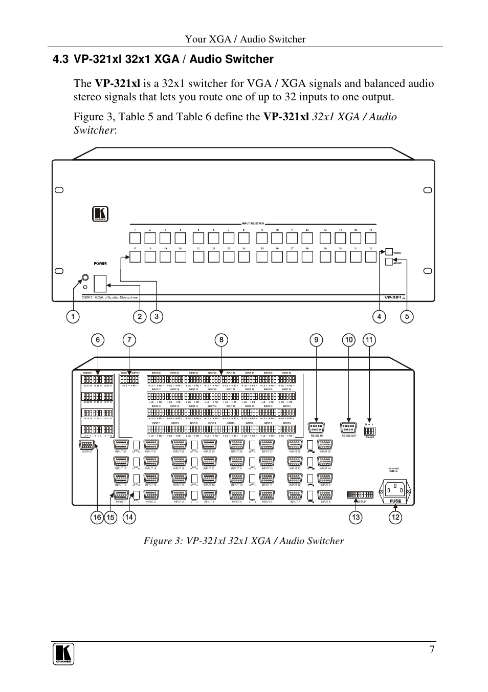 Your xga / audio switcher | Kramer Electronics VP-161xl User Manual | Page 10 / 37
