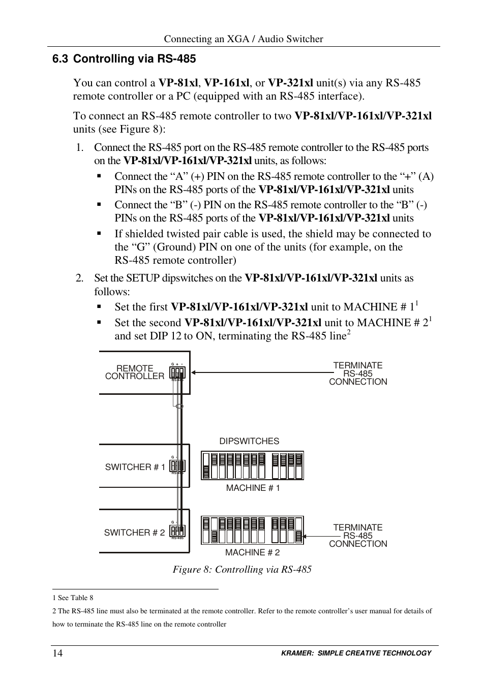 Kramer Electronics VP-161xl User Manual | Page 17 / 37