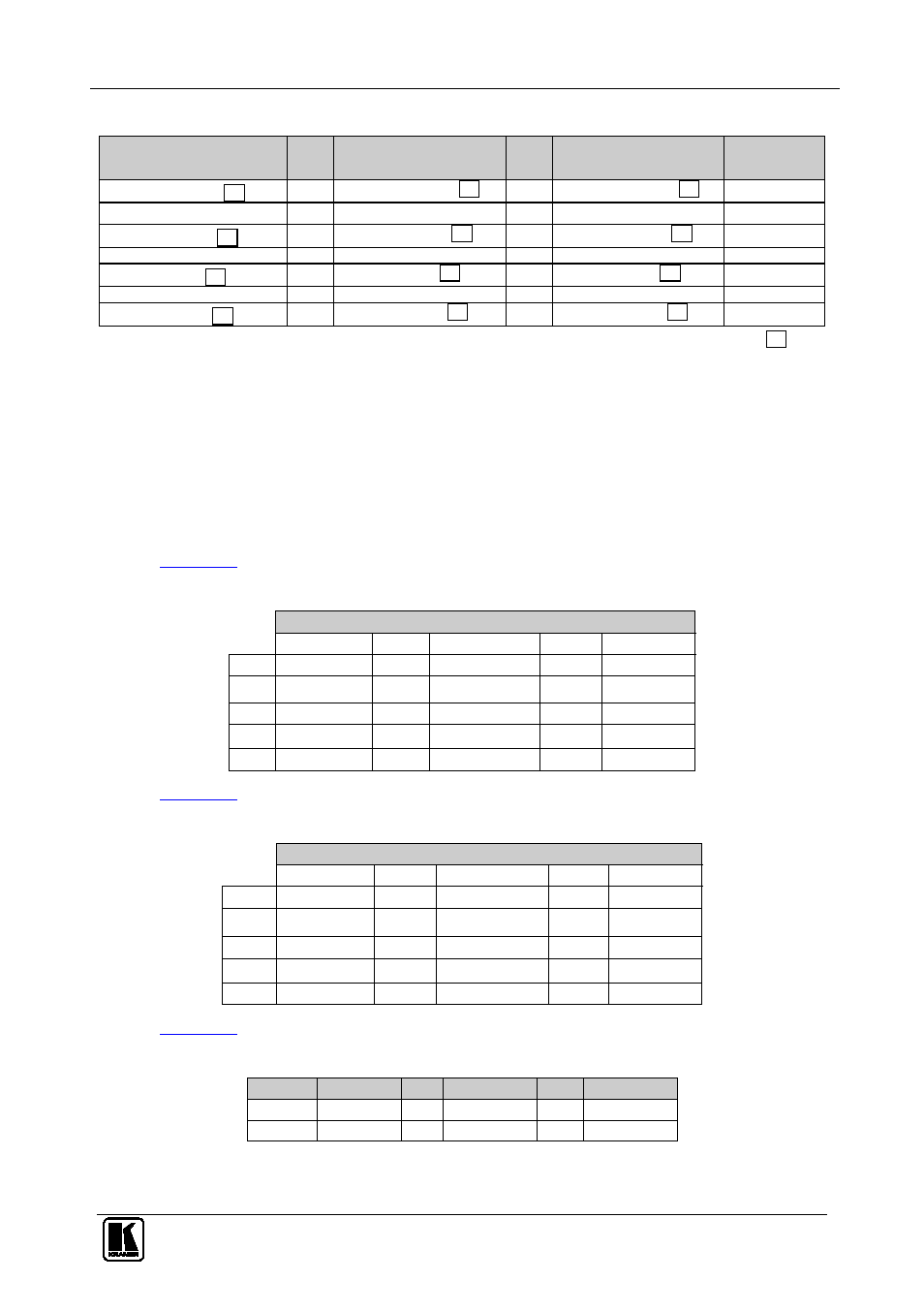 Table 10: vp-16x18ak audio output gain codes, Table 10 | Kramer Electronics VP-16x18AK User Manual | Page 45 / 60