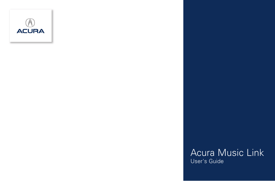 Acura Music Link BAM30192 User Manual | 21 pages