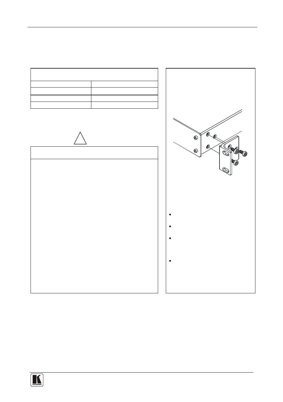 5 installing the vp-27 in a rack, Installing the vp-27 in a rack | Kramer Electronics VP-27 User Manual | Page 10 / 32