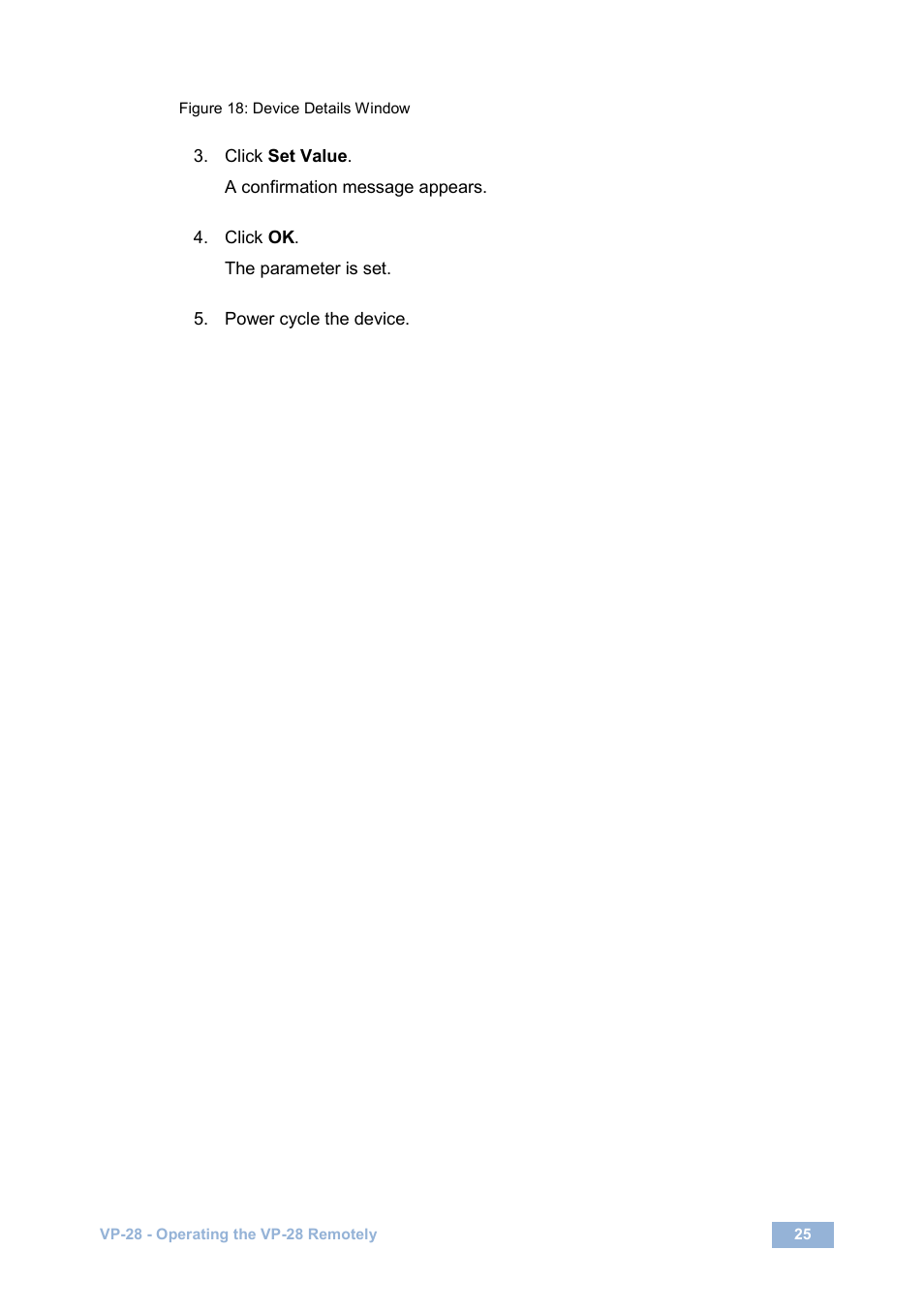 Figure 18: device details window | Kramer Electronics VP-28 User Manual | Page 29 / 42