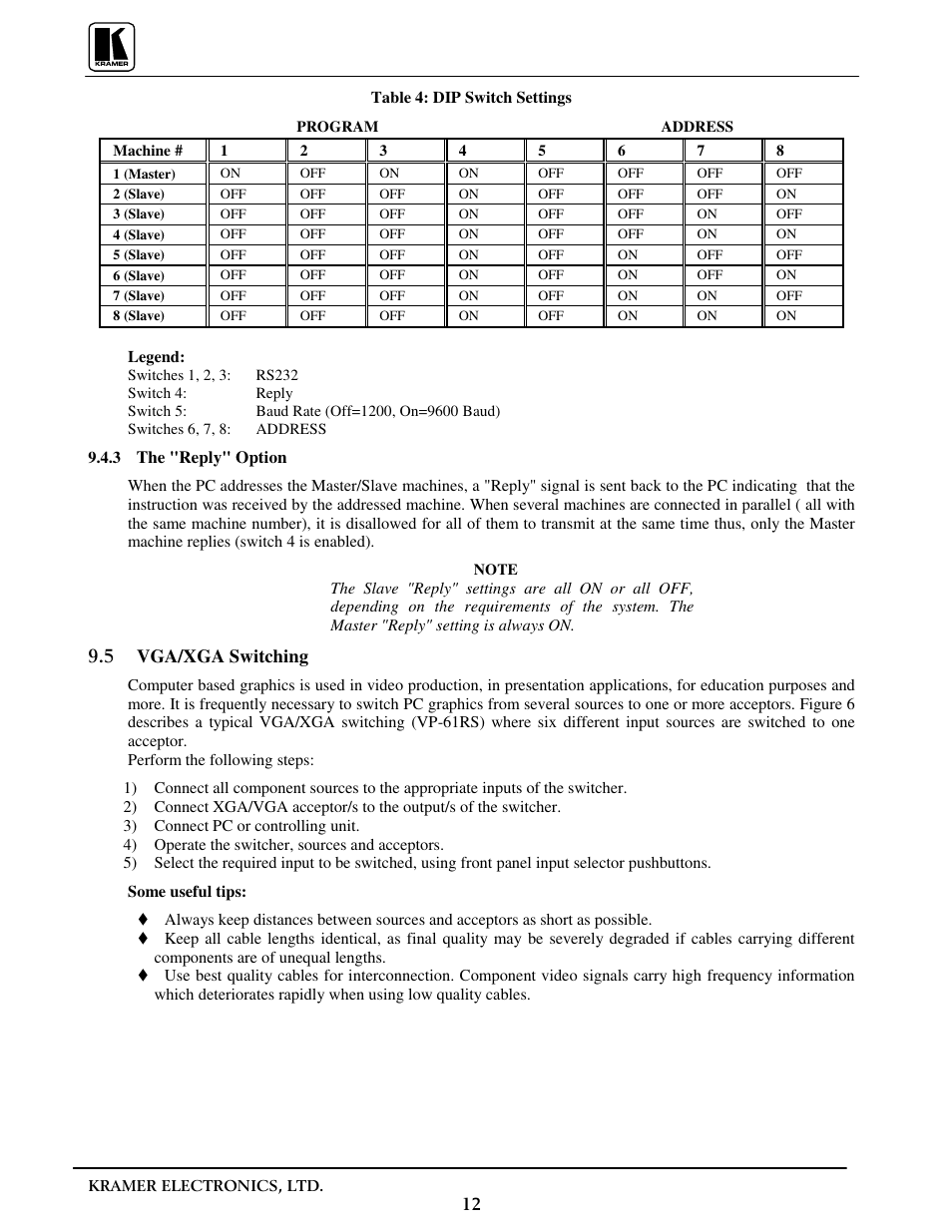 Kramer Electronics VP-31 User Manual | Page 14 / 25