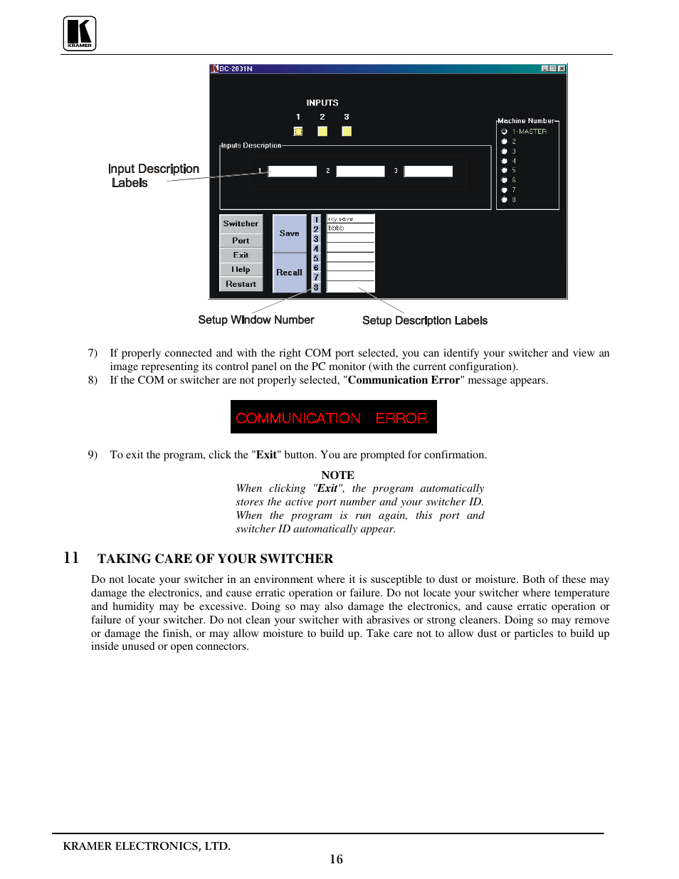 Kramer Electronics VP-31 User Manual | Page 18 / 25