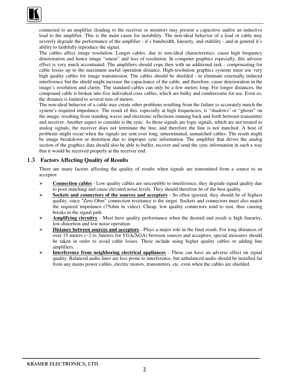 Kramer Electronics VP-31 User Manual | Page 4 / 25