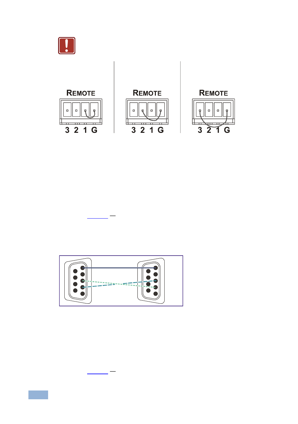 3 connecting to the vp-311dvi via rs-232, Connecting to the vp-311dvi via rs-232, Figure 5: crossed cable rs-232 connection | Kramer Electronics VP-311DVI User Manual | Page 13 / 20