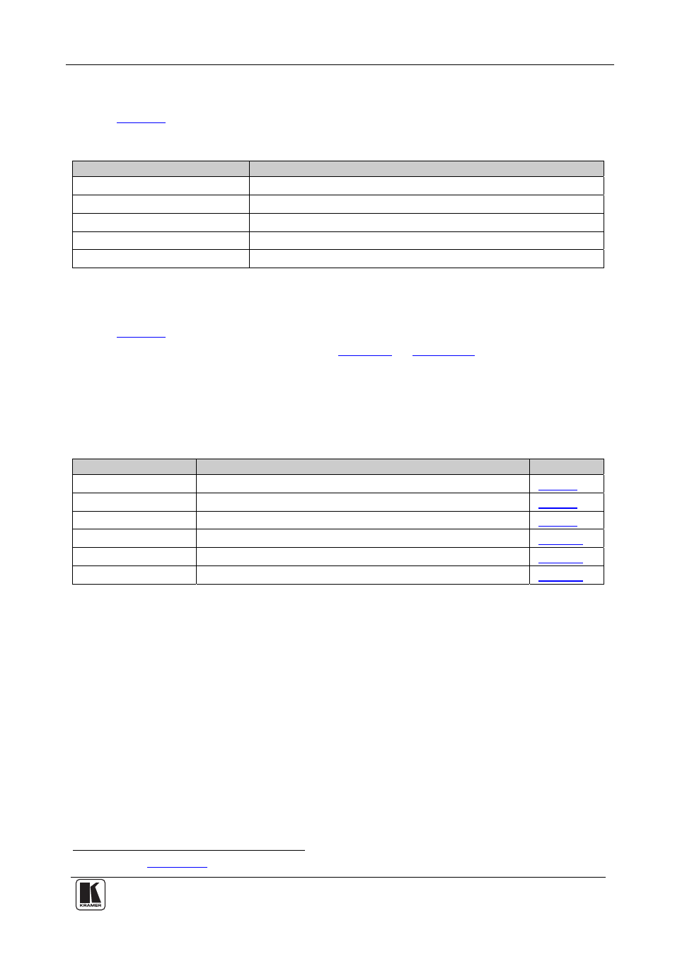 3 status section, 4 edid definition tabs and parameters, Status section | Edid definition tabs and parameters, Table 3: edid designer status section, Table 4: edid definition tabs | Kramer Electronics VP-81KSi User Manual | Page 9 / 16