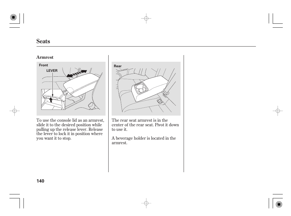 Seats | Acura 2009 TSX User Manual | Page 146 / 526