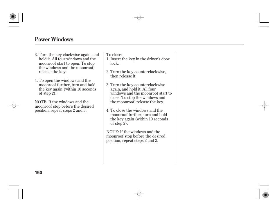 Power windows | Acura 2009 TSX User Manual | Page 156 / 526