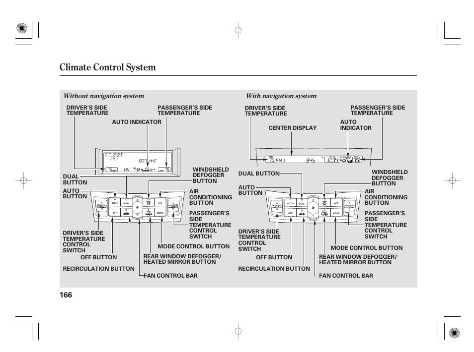 Climate control system | Acura 2009 TSX User Manual | Page 172 / 526