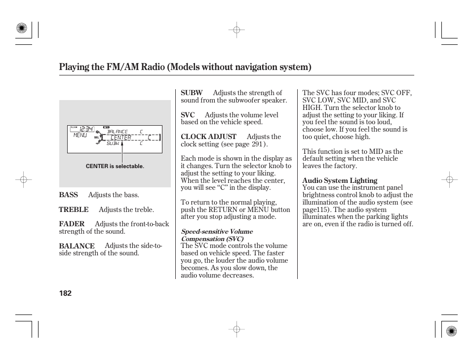 Acura 2009 TSX User Manual | Page 188 / 526