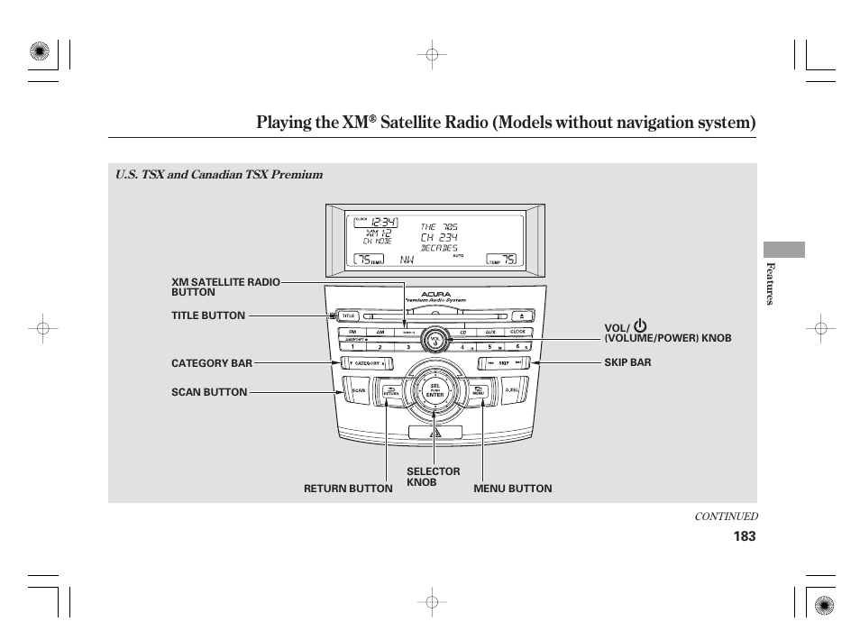 Acura 2009 TSX User Manual | Page 189 / 526