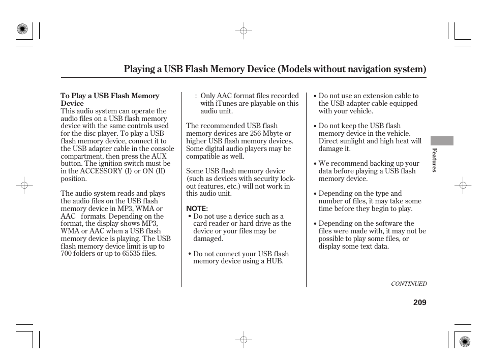Acura 2009 TSX User Manual | Page 215 / 526