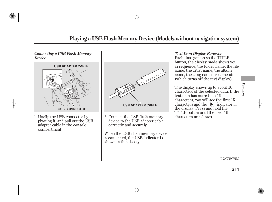Acura 2009 TSX User Manual | Page 217 / 526