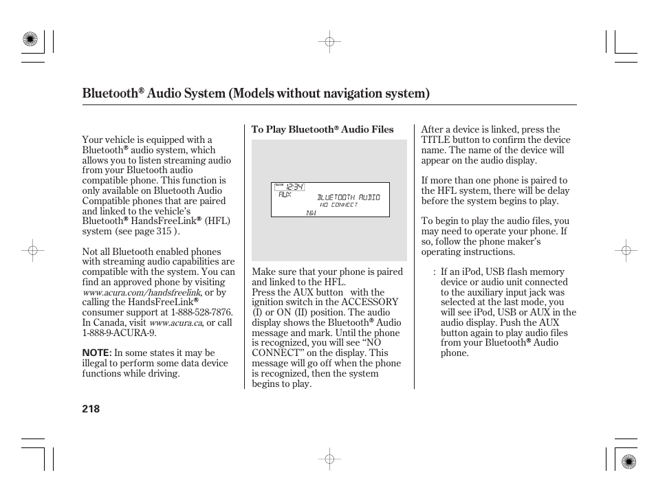 Acura 2009 TSX User Manual | Page 224 / 526