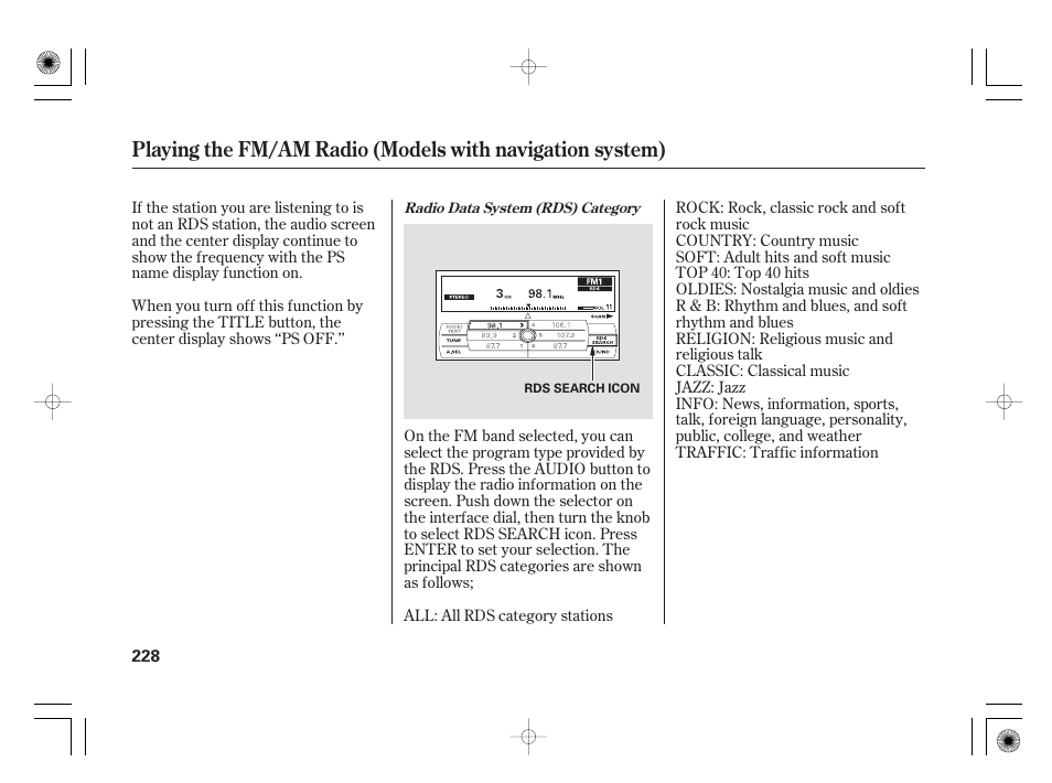 Acura 2009 TSX User Manual | Page 234 / 526