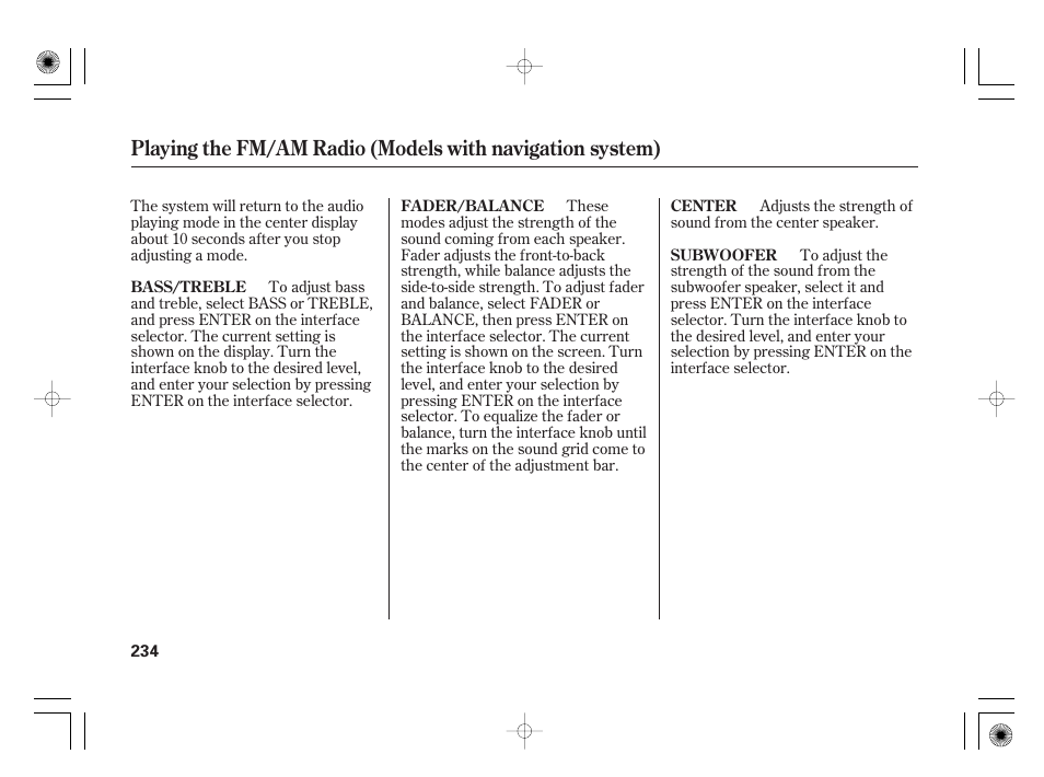 Acura 2009 TSX User Manual | Page 240 / 526