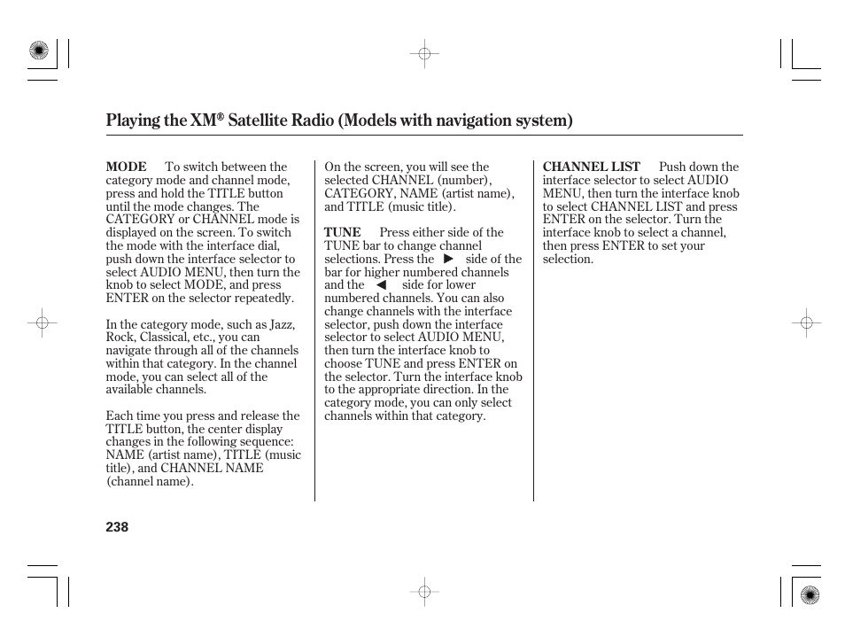 Acura 2009 TSX User Manual | Page 244 / 526