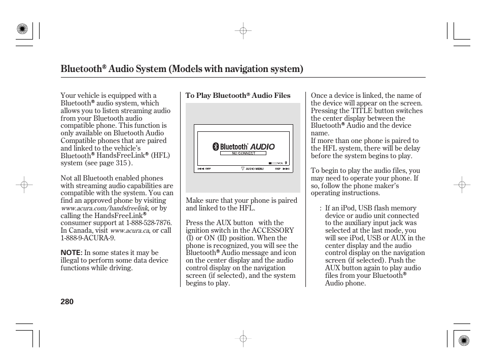 Acura 2009 TSX User Manual | Page 286 / 526