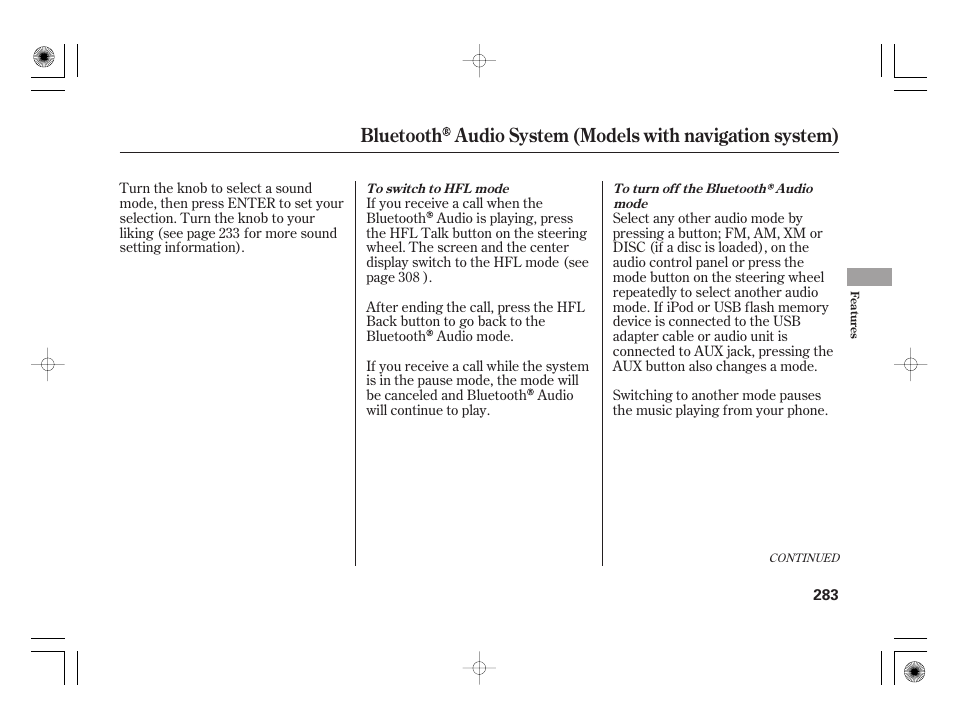 Acura 2009 TSX User Manual | Page 289 / 526