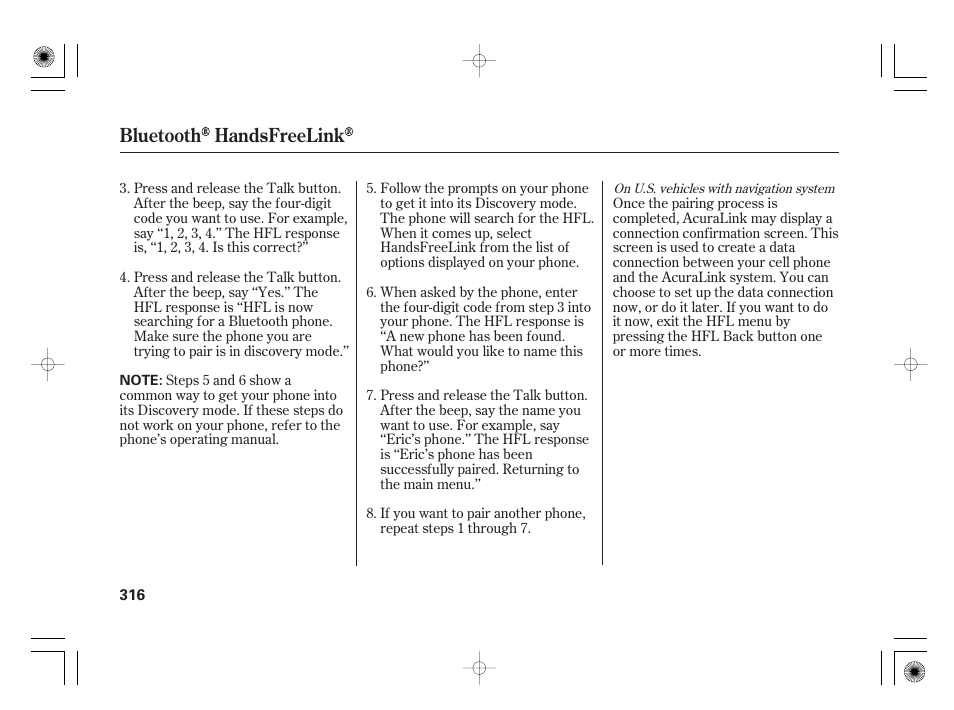 Bluetooth handsfreelink | Acura 2009 TSX User Manual | Page 322 / 526