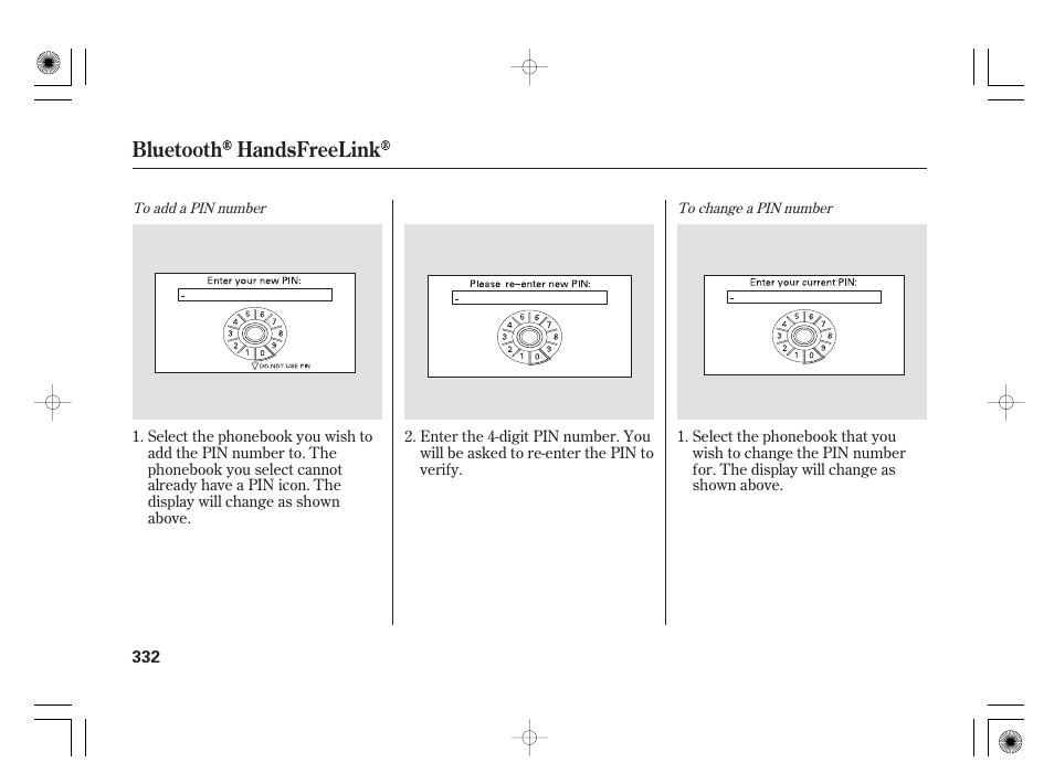 Bluetooth handsfreelink | Acura 2009 TSX User Manual | Page 338 / 526