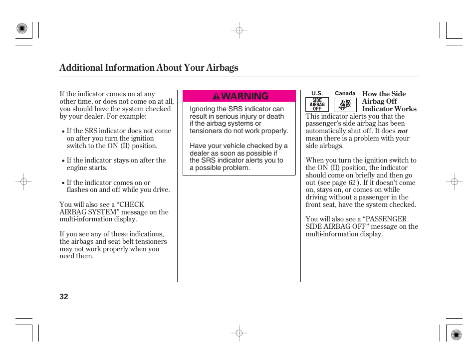 Additional information about your airbags | Acura 2009 TSX User Manual | Page 38 / 526