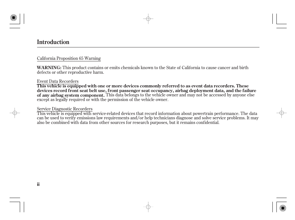 Introduction | Acura 2009 TSX User Manual | Page 4 / 526