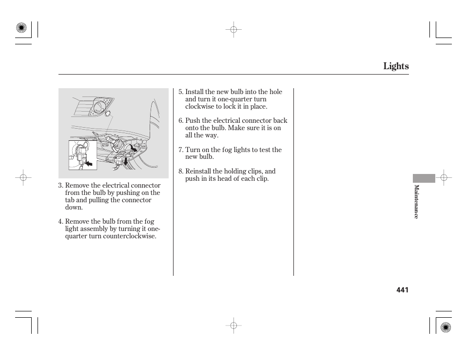 Lights | Acura 2009 TSX User Manual | Page 447 / 526
