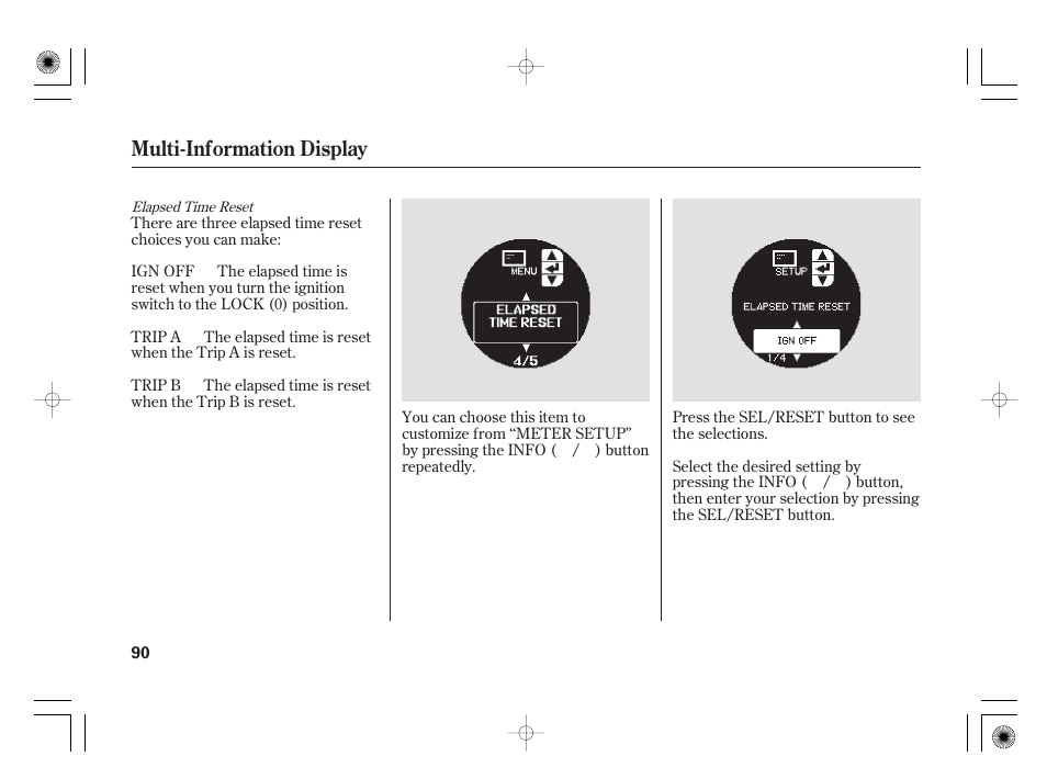 Multi-information display | Acura 2009 TSX User Manual | Page 96 / 526