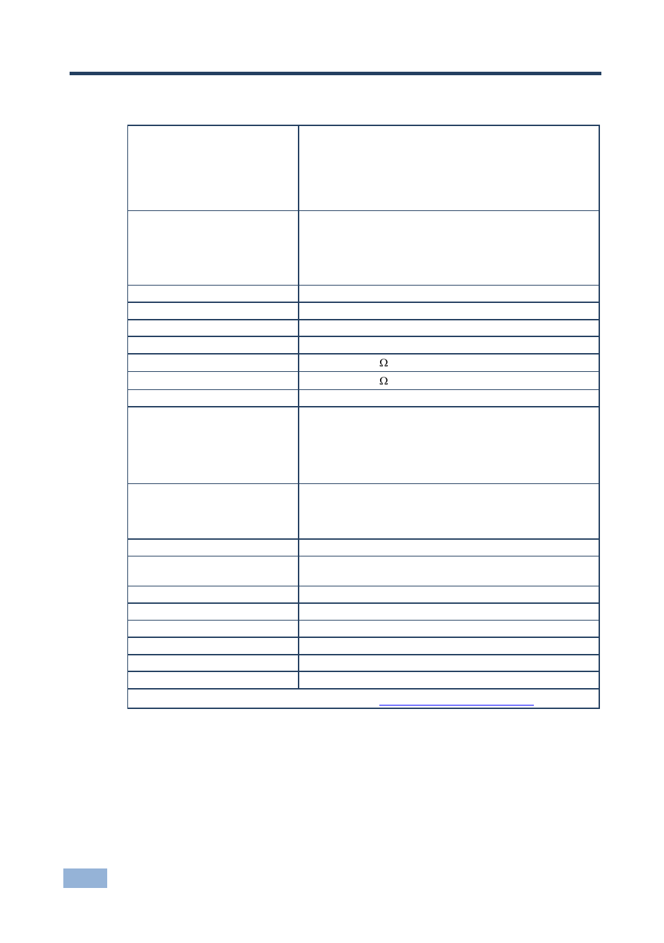 7 technical specifications, Technical specifications, 7technical specifications | Kramer Electronics VP-438 User Manual | Page 19 / 27