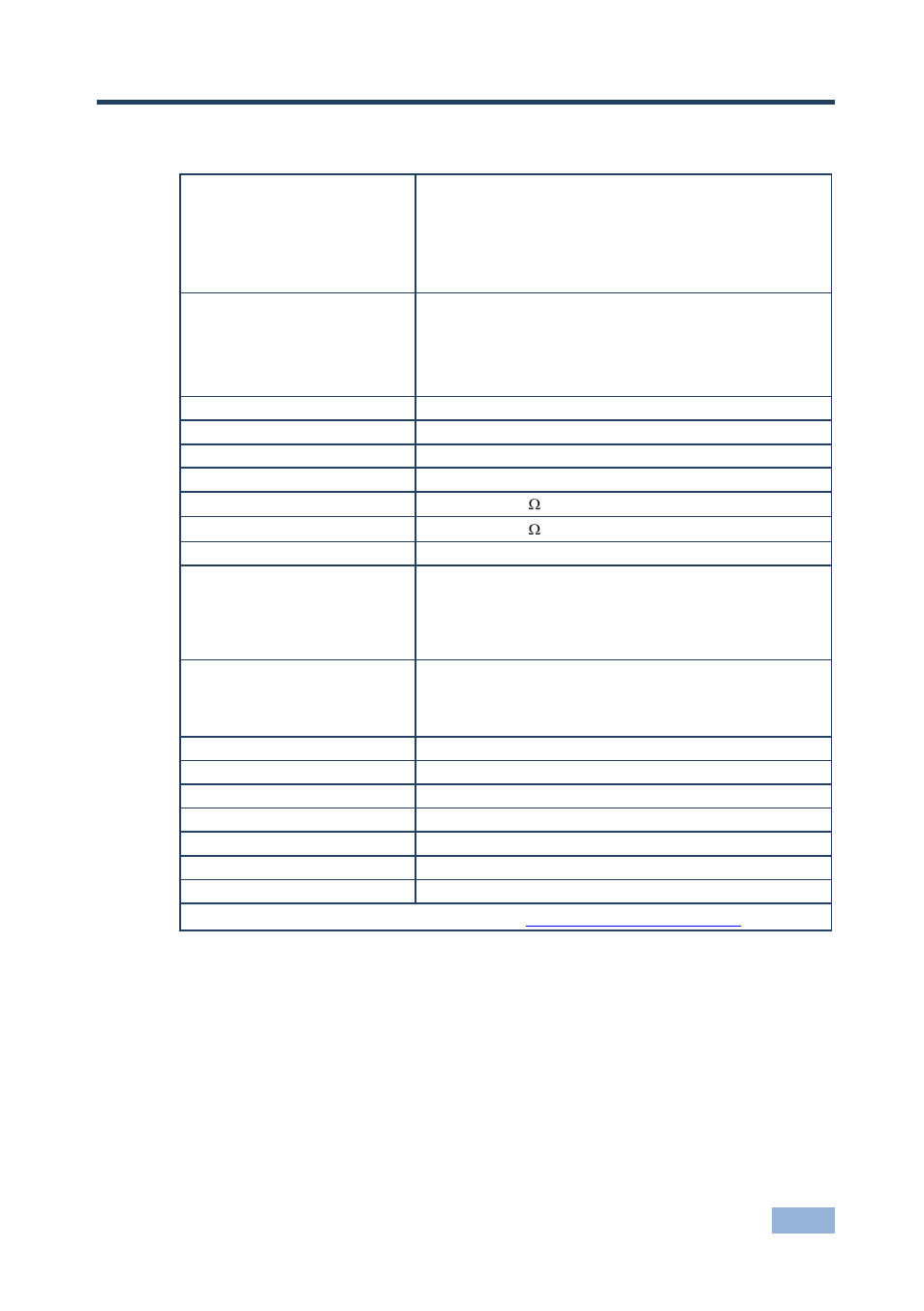 7 technical specifications, Technical specifications, 7technical specifications | Kramer Electronics VP-443 User Manual | Page 21 / 29