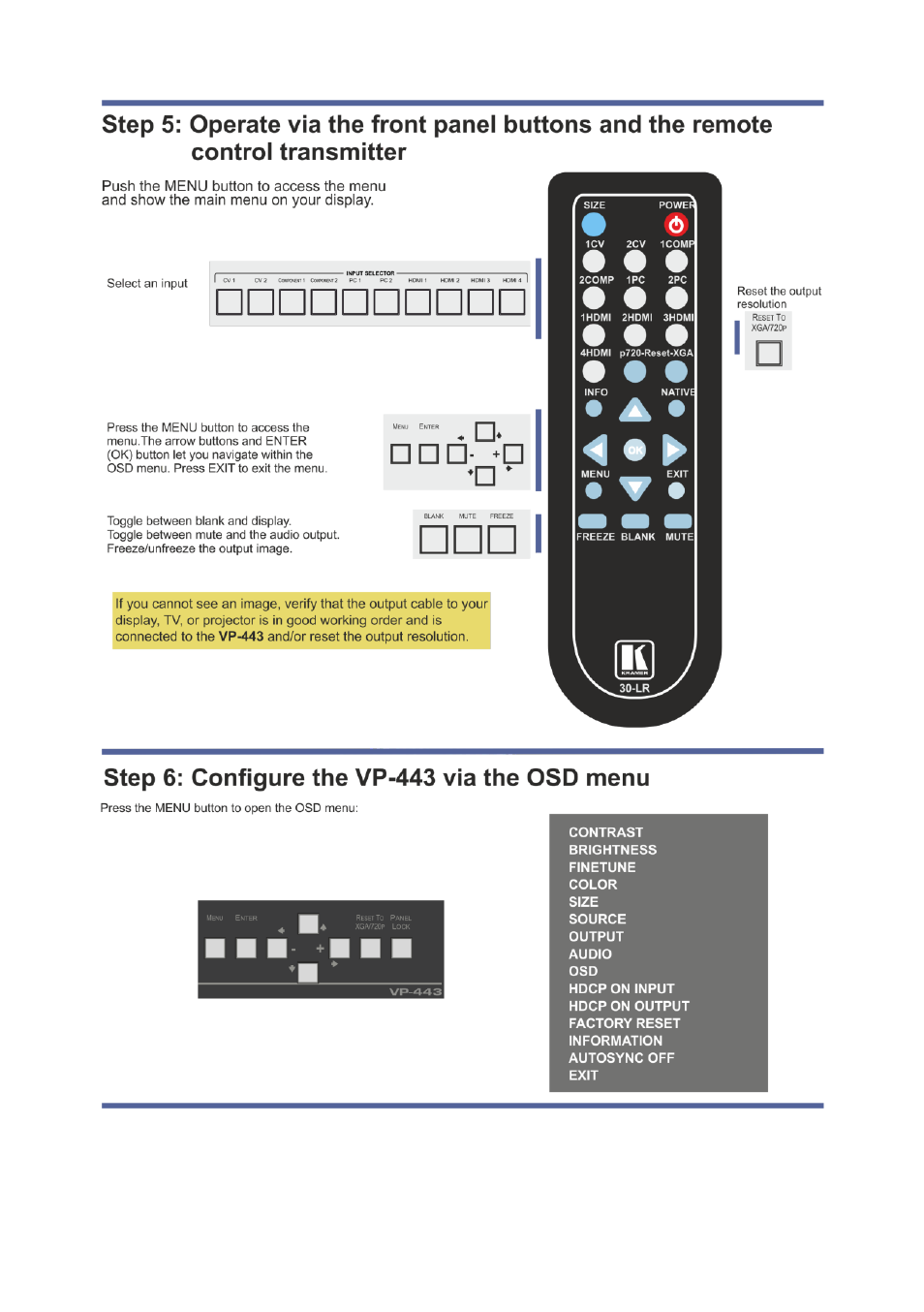 Kramer Electronics VP-443 User Manual | Page 3 / 29