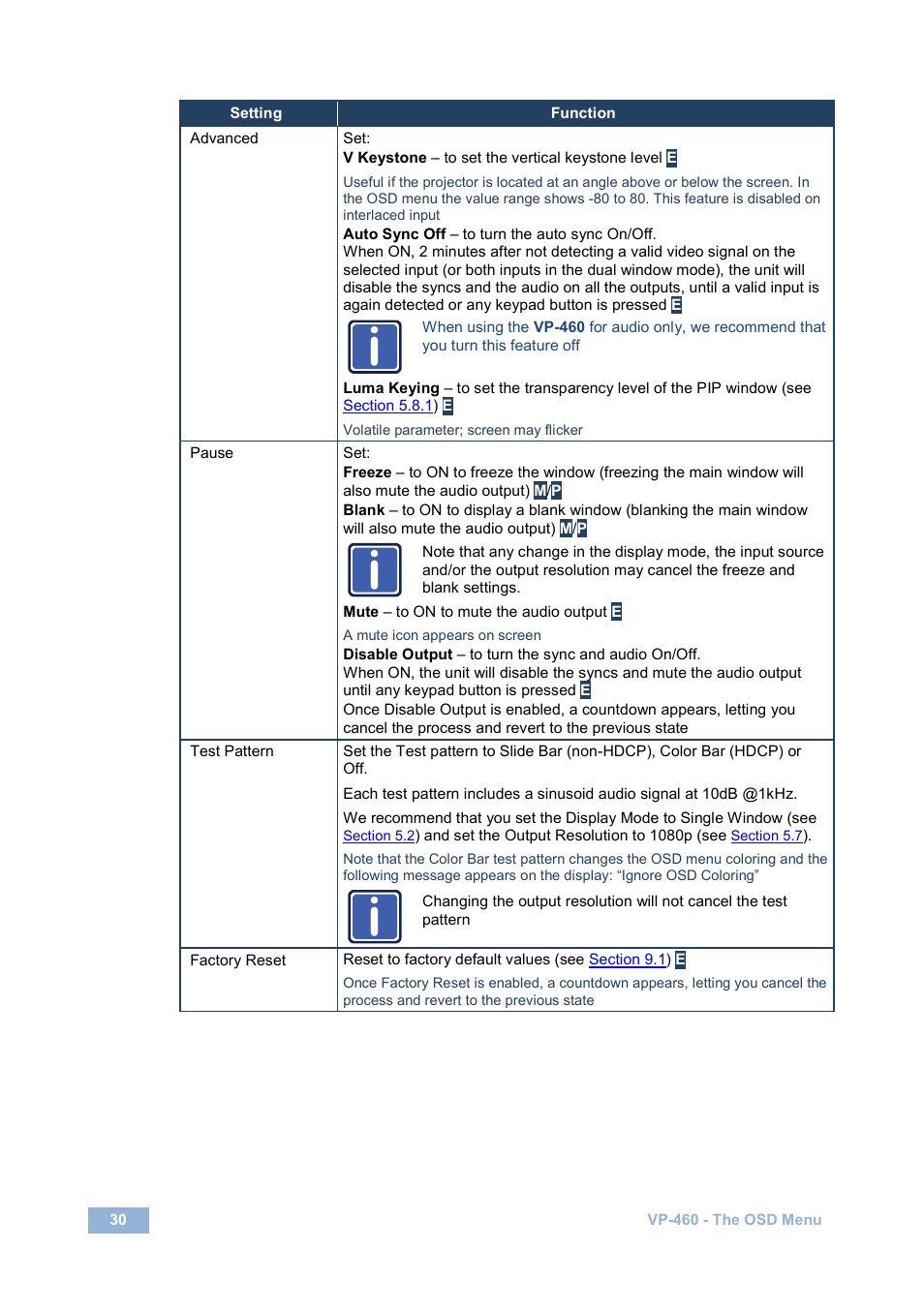 Kramer Electronics VP-460 User Manual | Page 35 / 61