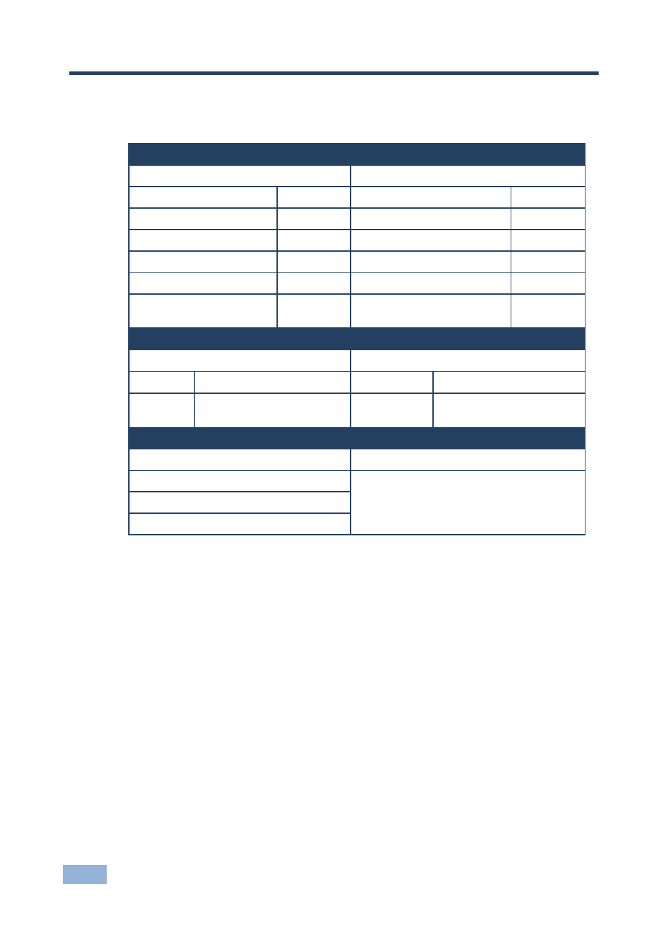 10 default communication parameters, Default communication parameters | Kramer Electronics VP-4x1CS User Manual | Page 29 / 39