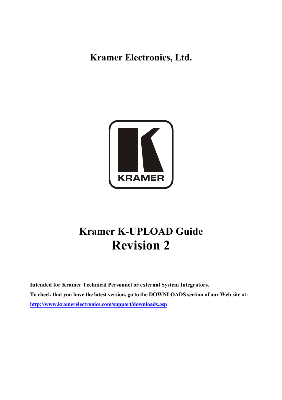 Kramer Electronics 910 User Manual | 9 pages