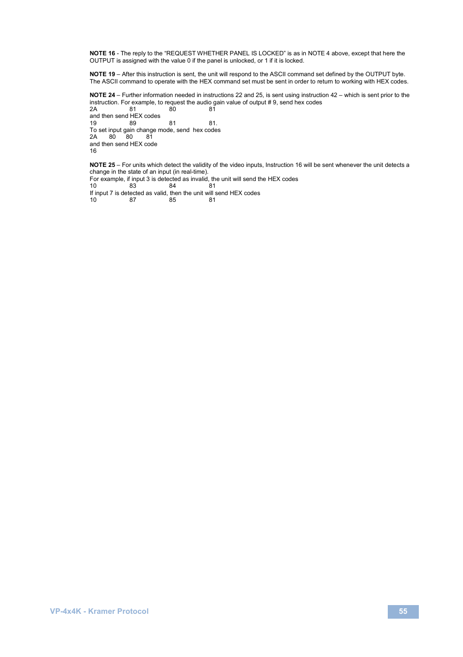 Kramer Electronics VP-4x4K User Manual | Page 59 / 61