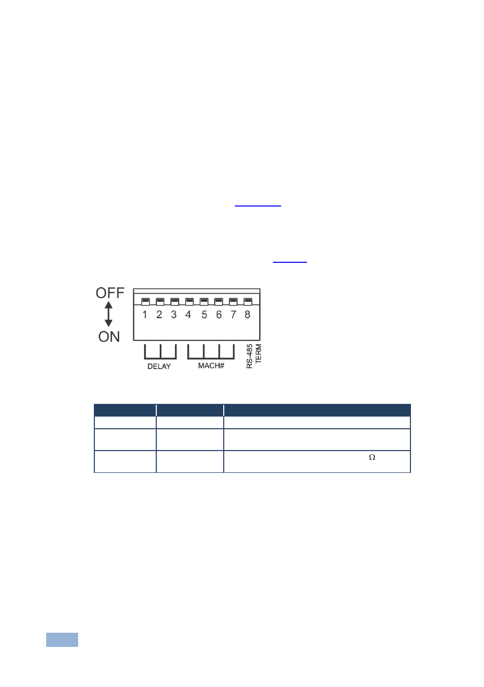 3 configuring several units via the ethernet port, 5 setting the dip-switches, 1 setting the delay | Setting the dip-switches, Figure 9, Vp-4x8, Dip-switches, Section 5.5, Section | Kramer Electronics VP-4x8 User Manual | Page 17 / 32