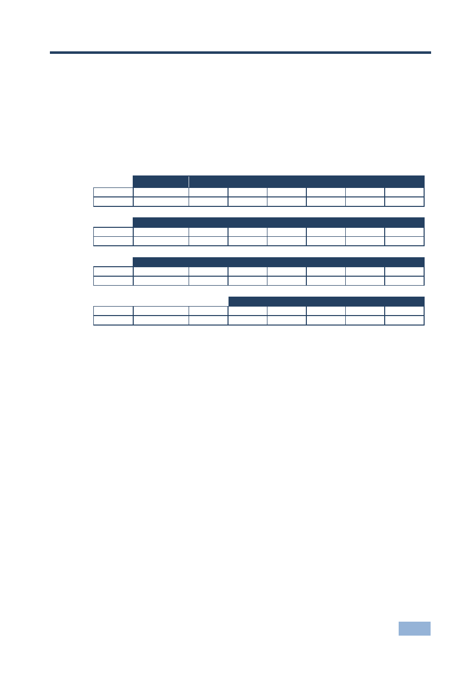 9 kramer protocol 2000, Kramer protocol 2000 | Kramer Electronics VP-4x8 User Manual | Page 28 / 32